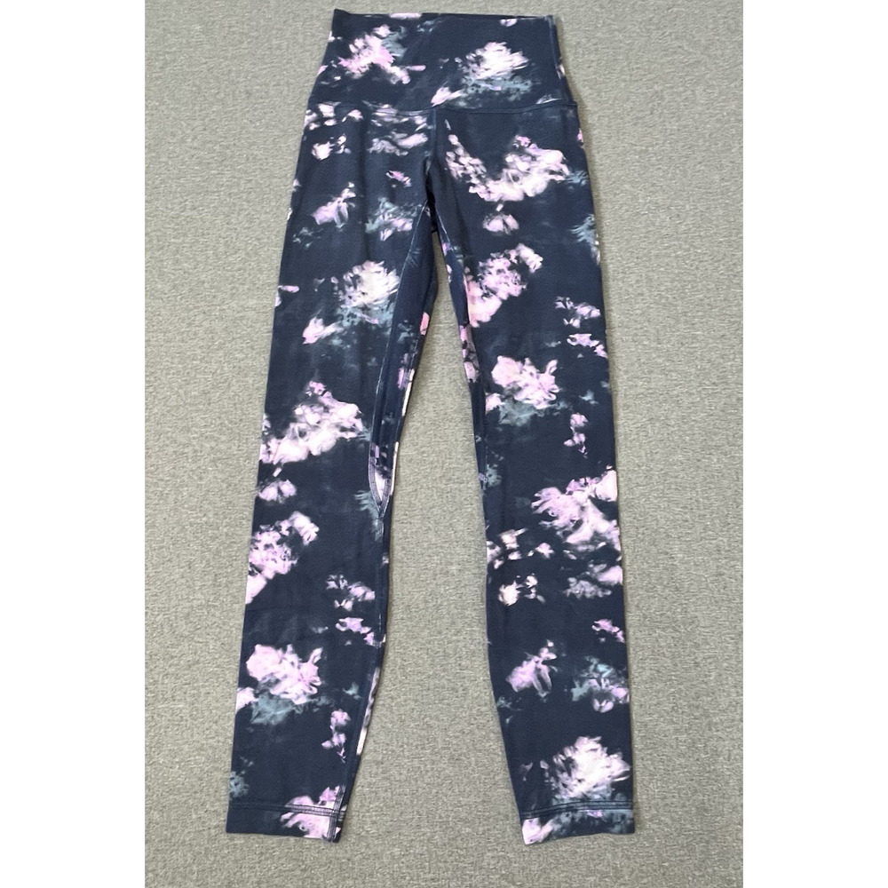 Lululemon Align High-Rise Pant Circulate Tie Dye Mineral Blue Size 2